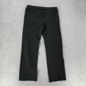 Betabrand Dress Pant Yoga Pants Gray Heather Straight Leg Work Trousers Large